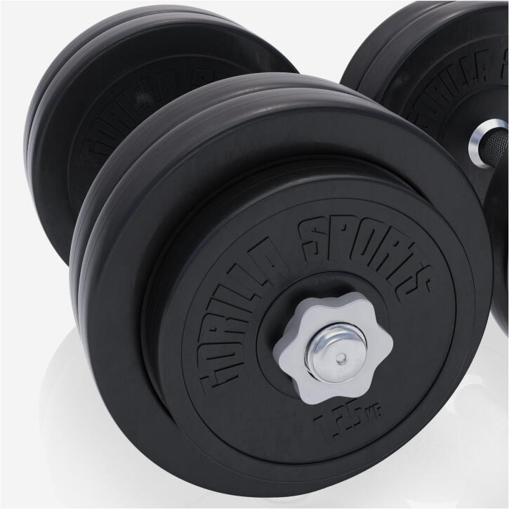 Second Hand - Set gantere cu discuri din ciment 30 kg - 30/31 mm - Ca nou