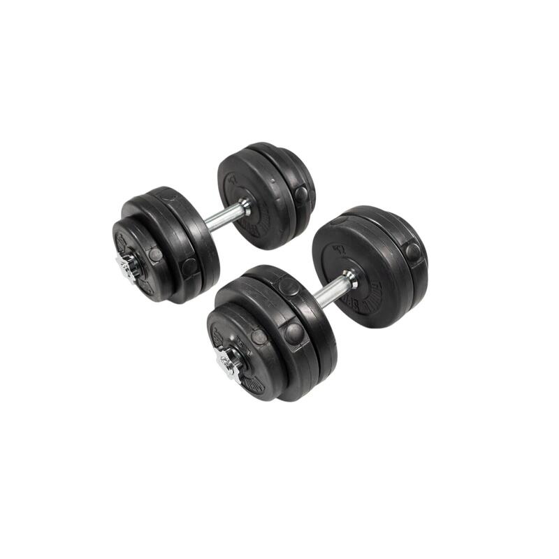 Second Hand - Set gantere cu discuri din ciment 30 kg - 30/31 mm - Ca nou