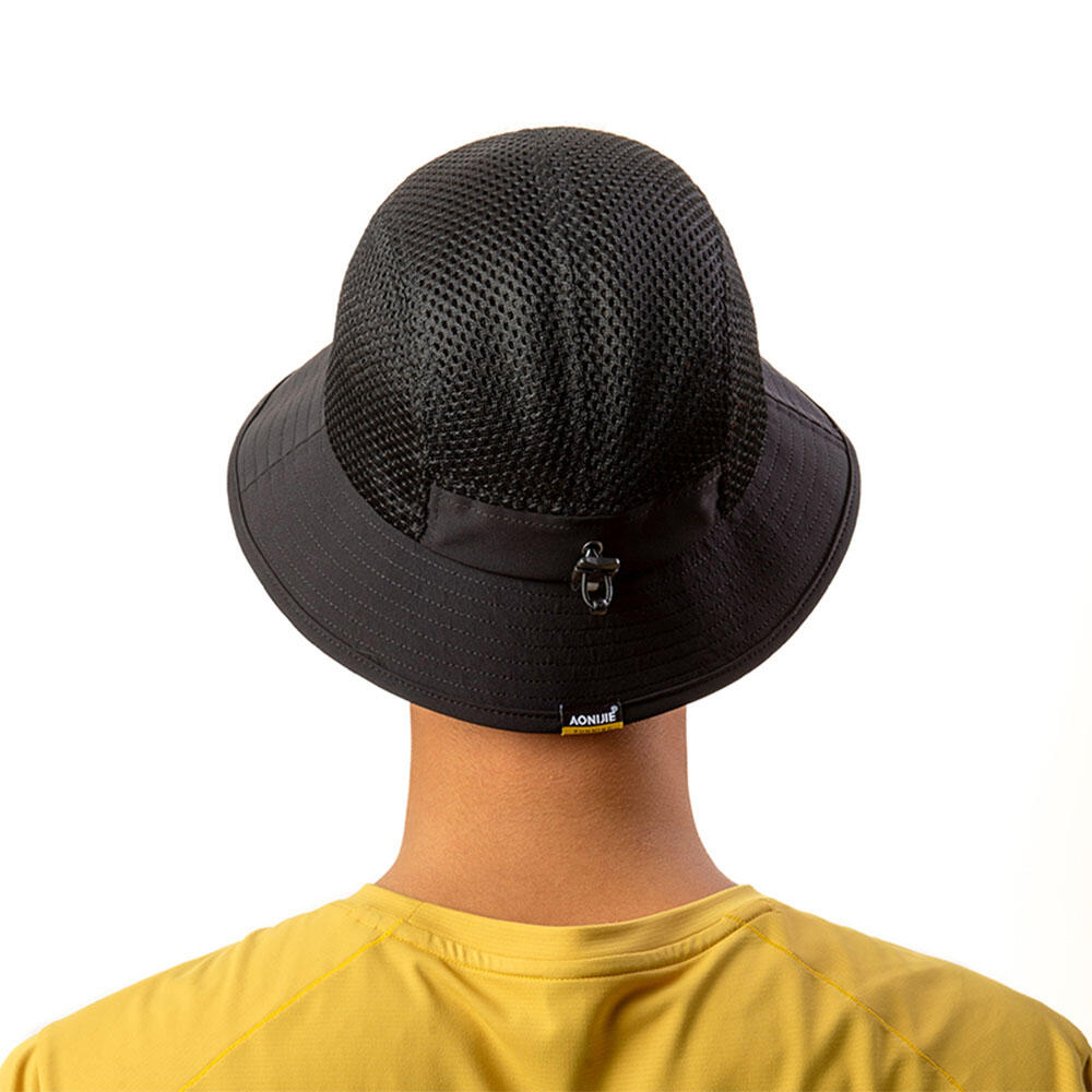 E4632 Outdoor Hiking Camping Cap Sun Hat - Black