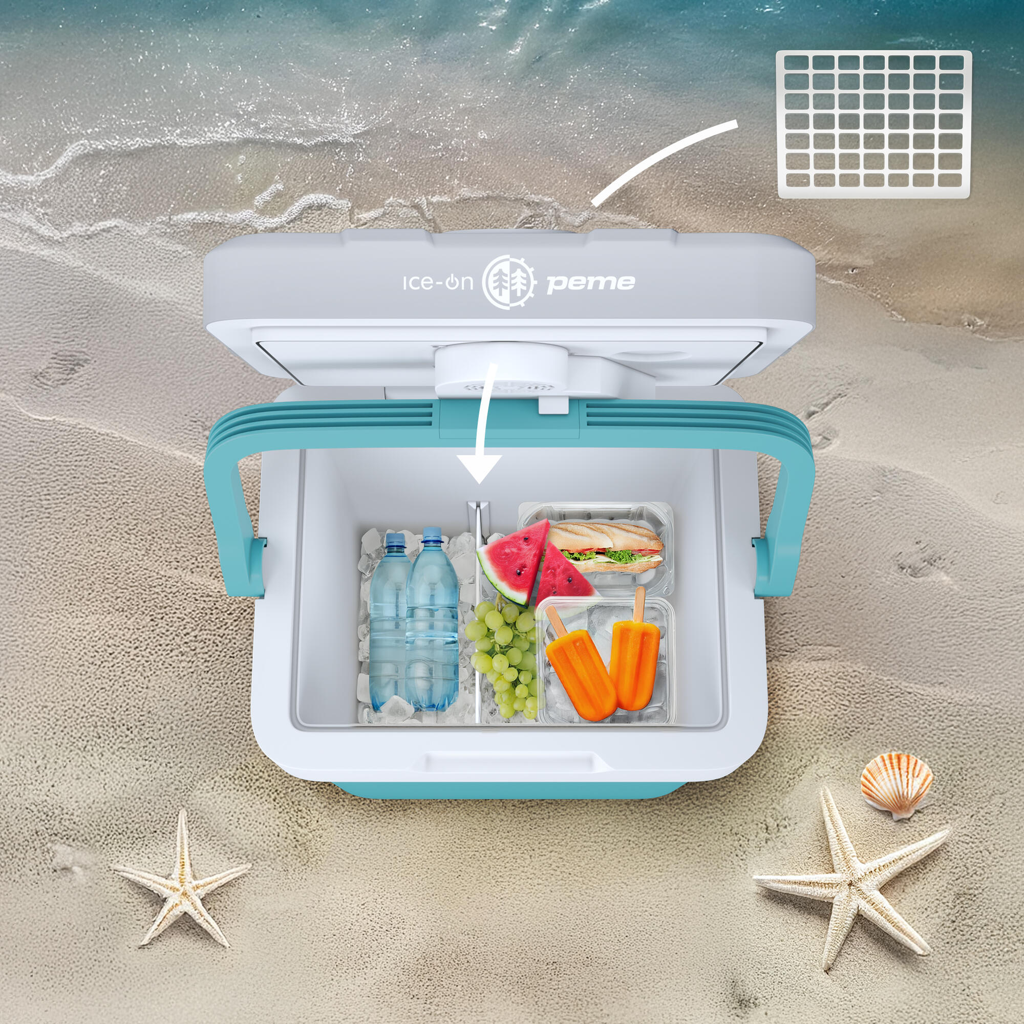 Peme Ice-on Essential koelbox 26L 12/230v voor kamperen 4/7