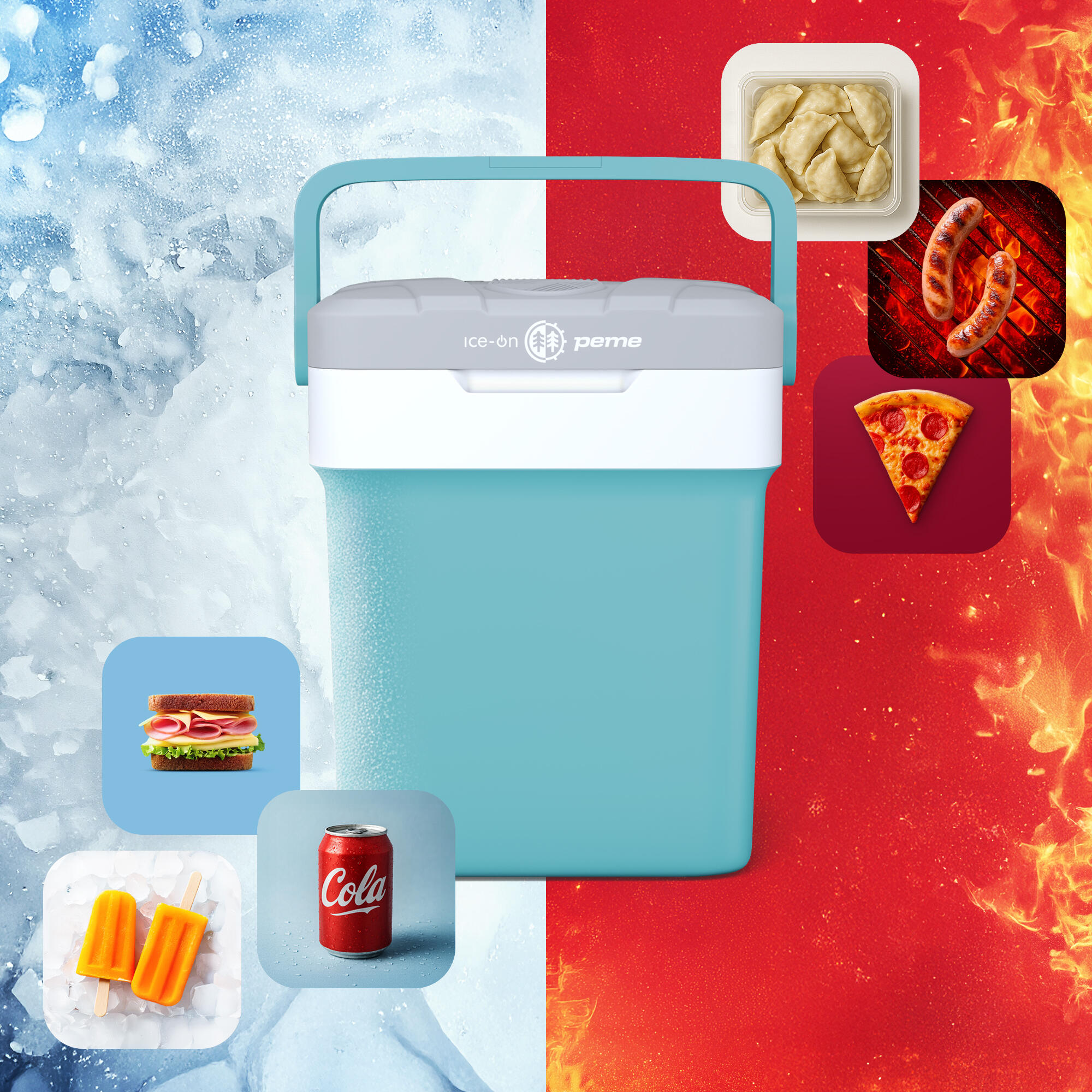 Peme Ice-on Essential koelbox 26L 12/230v voor kamperen 5/7