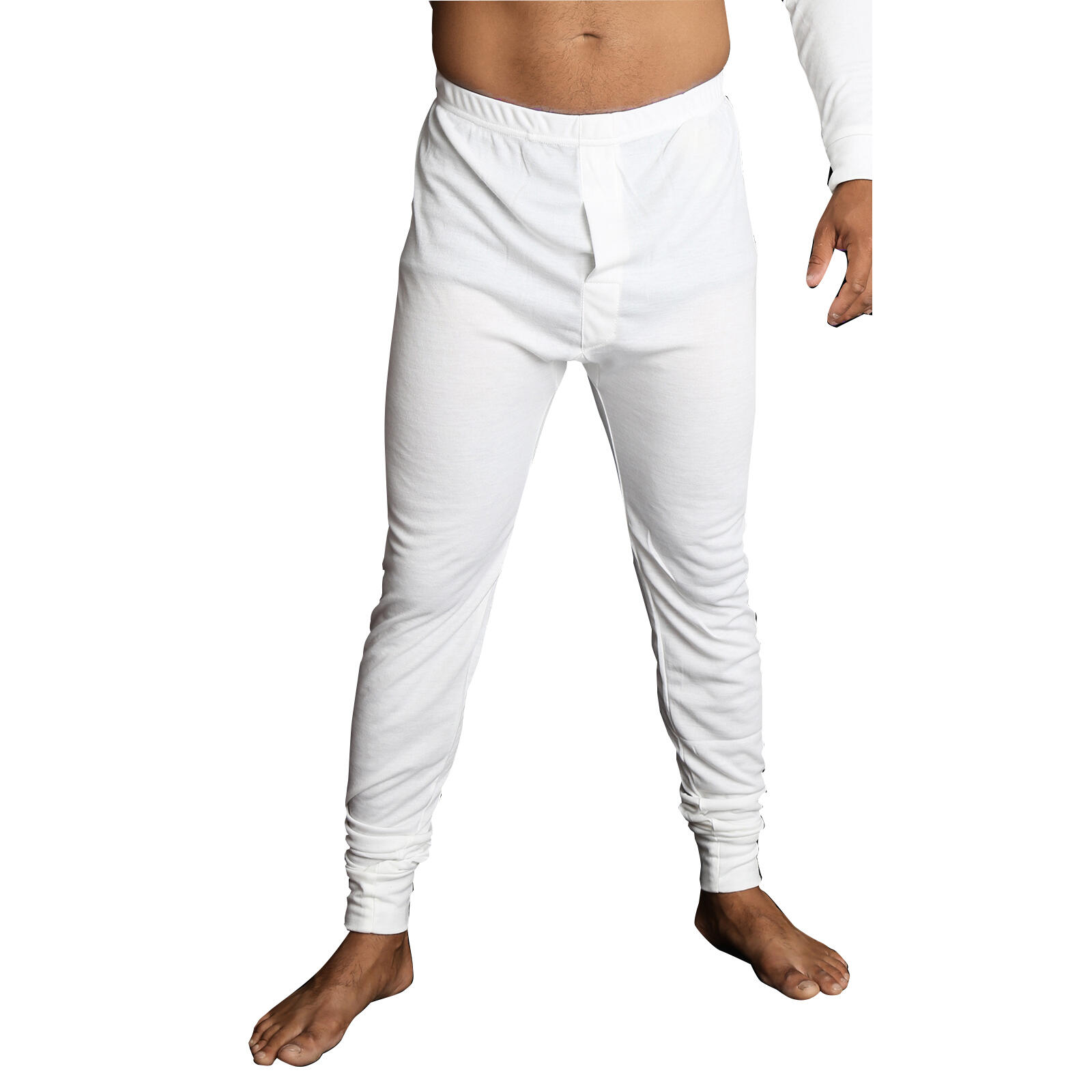 Mens Merino Wool Blend Long John Thermal Pants Underwear Thermals Warm Winter