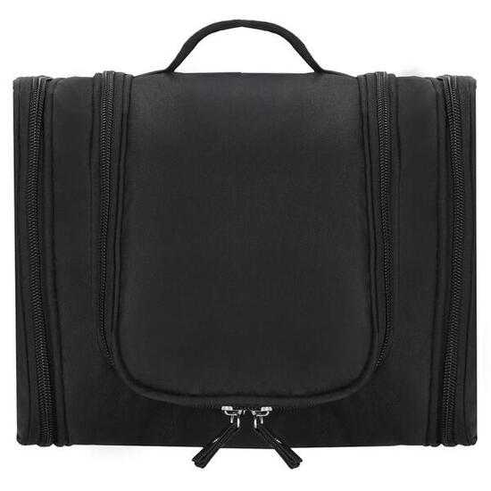 Kosmetyczka, organizer podróżny 24x21x10 cm kuferek z 13 przegródkami, czarny