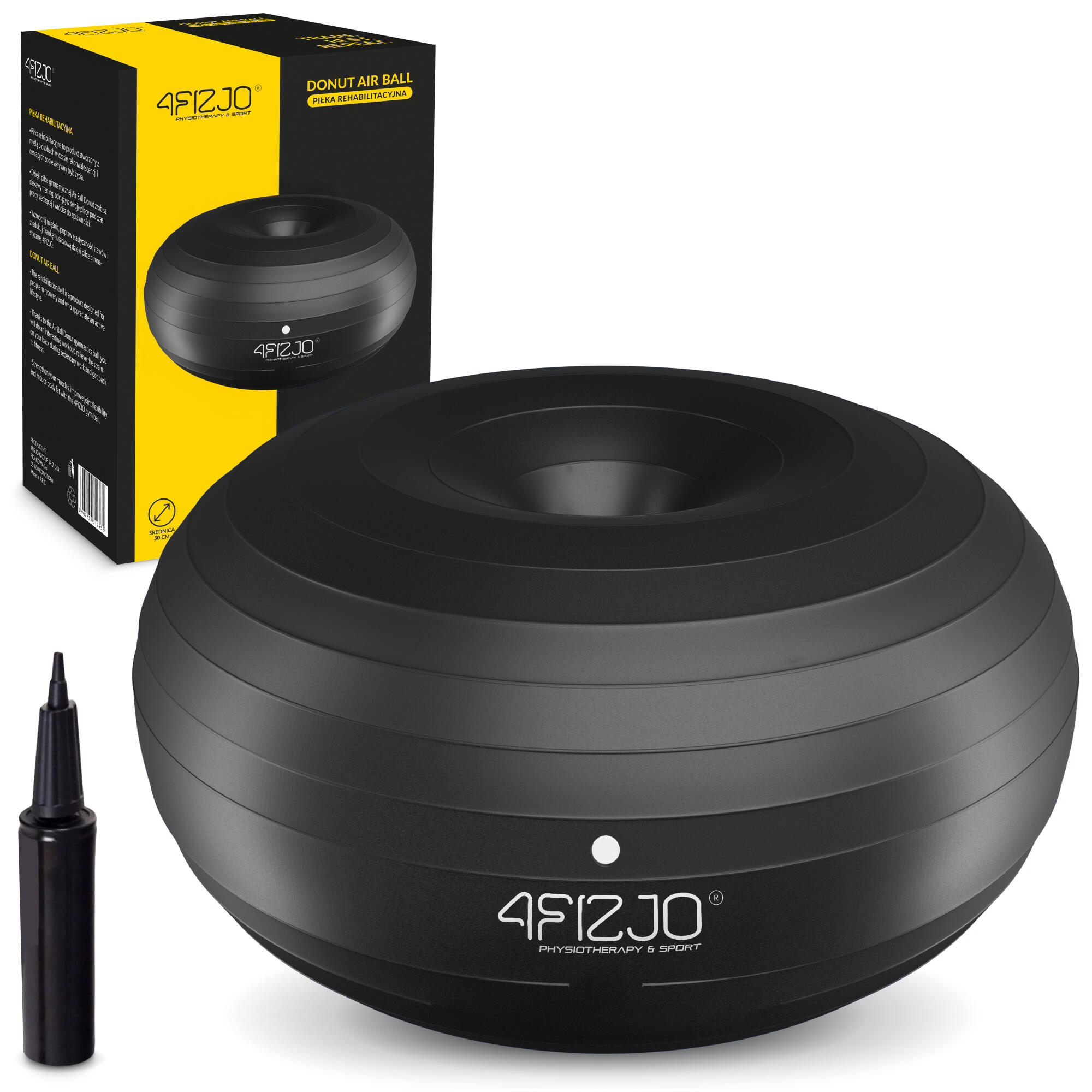 4FIZJO Gymnastický míč DONUT AIR BALL 4FIZJO