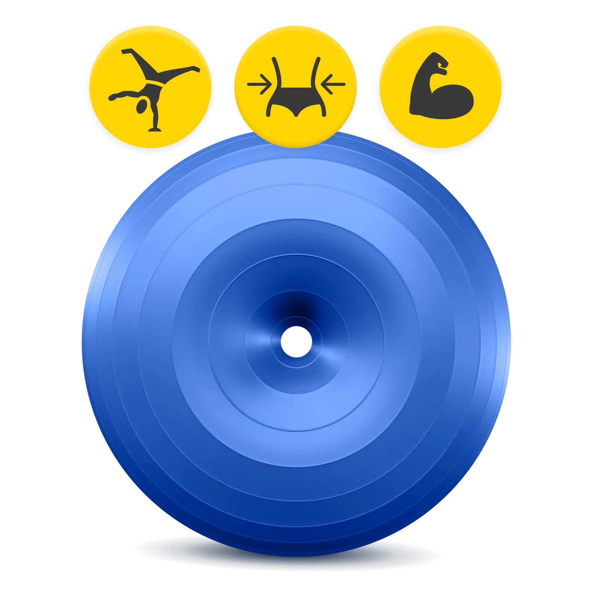 4FIZJO Gymnastikball DONUT 50cm - Sitzball & Rehabilitationsball für Training 4/7