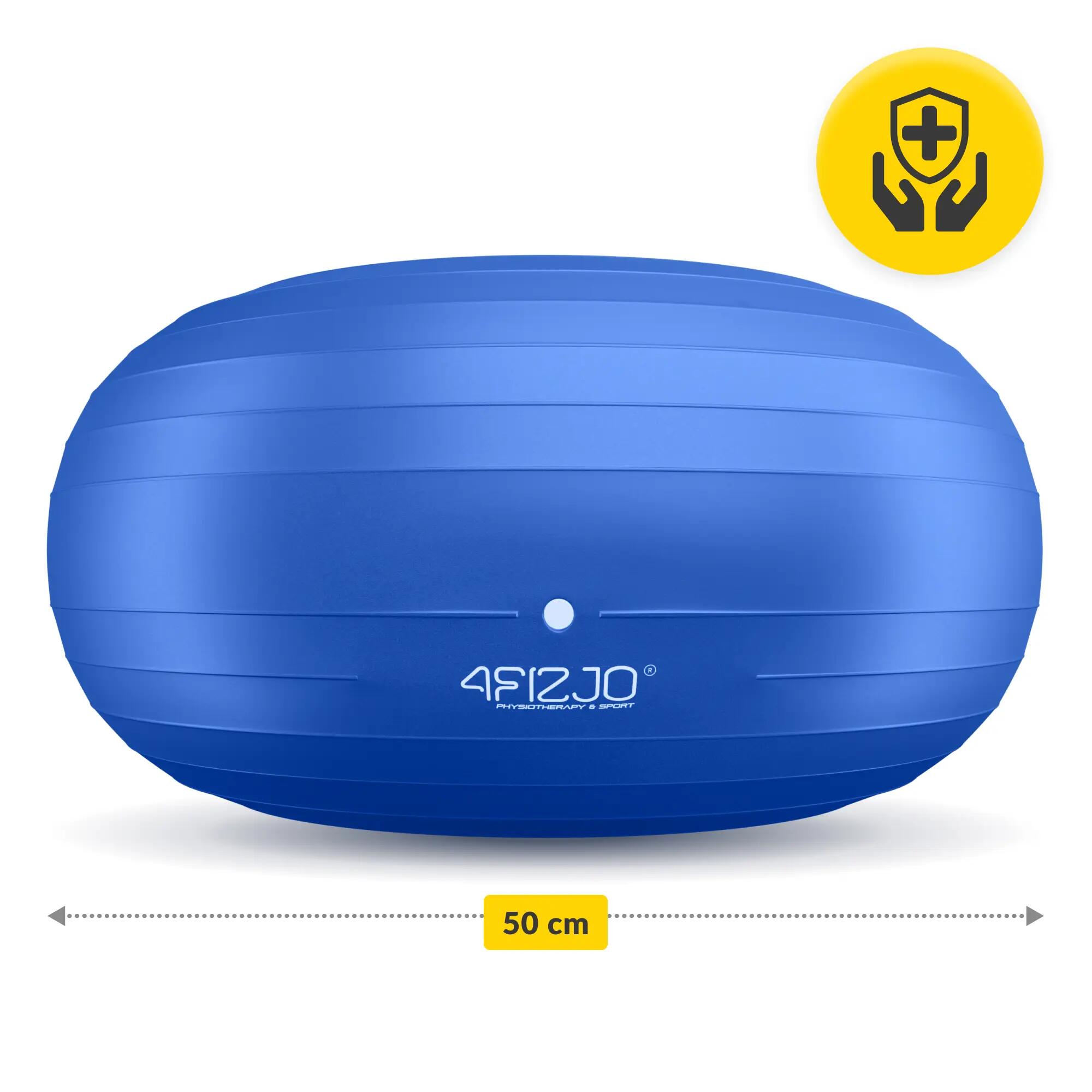 4FIZJO Gymnastikball DONUT 50cm - Sitzball & Rehabilitationsball für Training 6/7