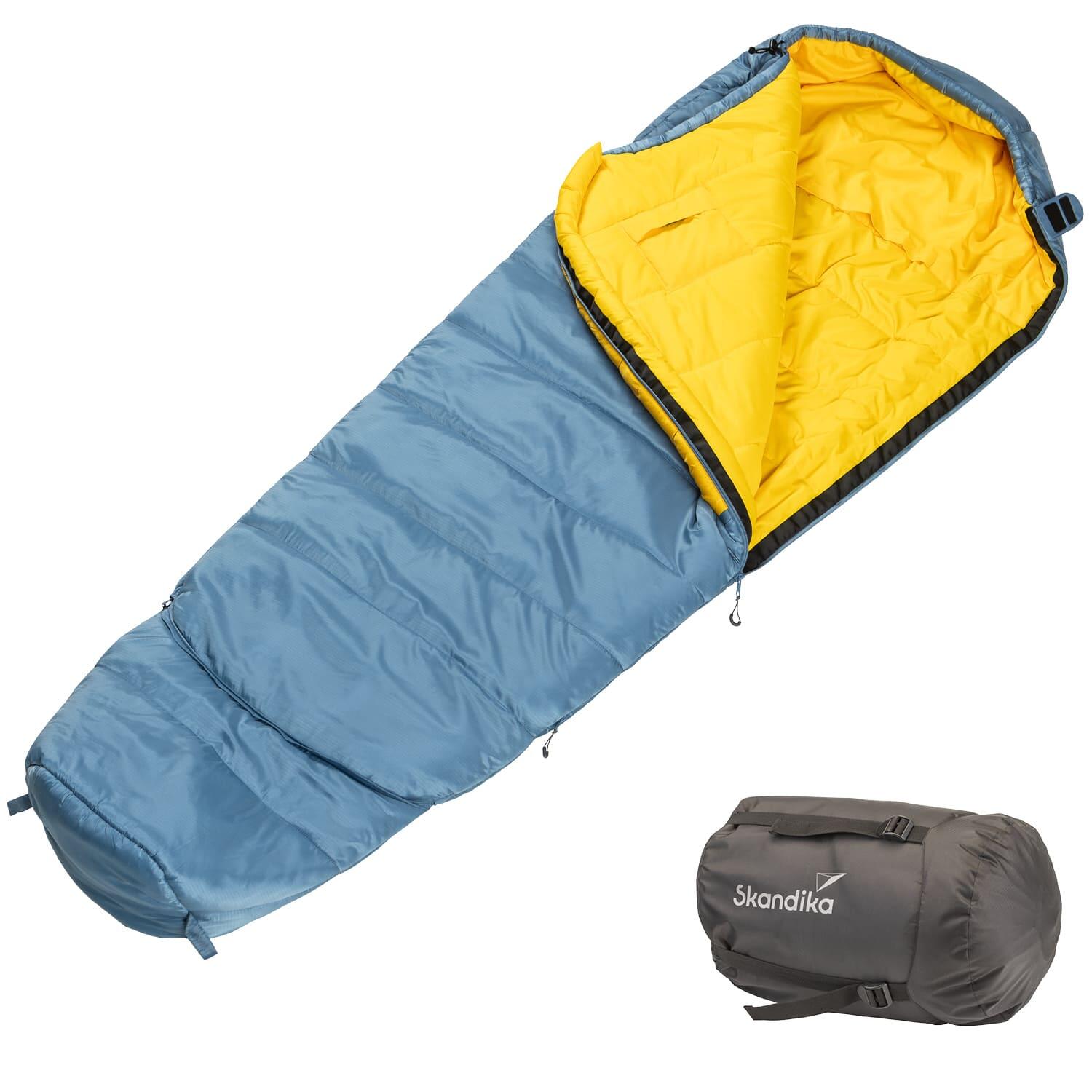 SKANDIKA Schlafsack Gjora Junior - Mumienschlafsack - Kinder - 3-4 Jahreszeiten - kompakt