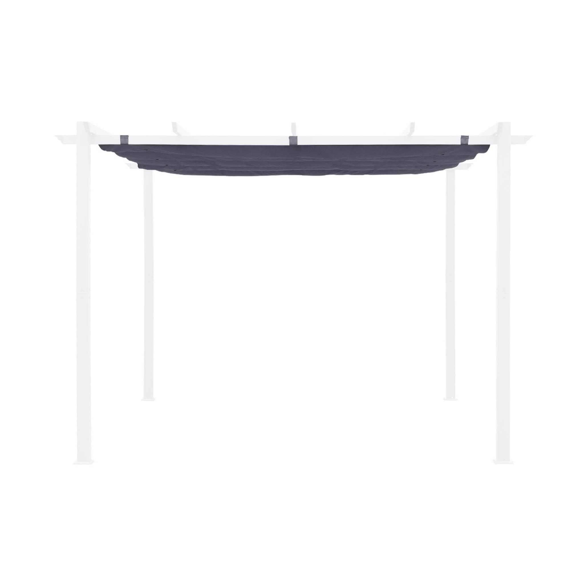 Cobertura do telhado da pérgola Isla 3x3m, Cinza 2/4
