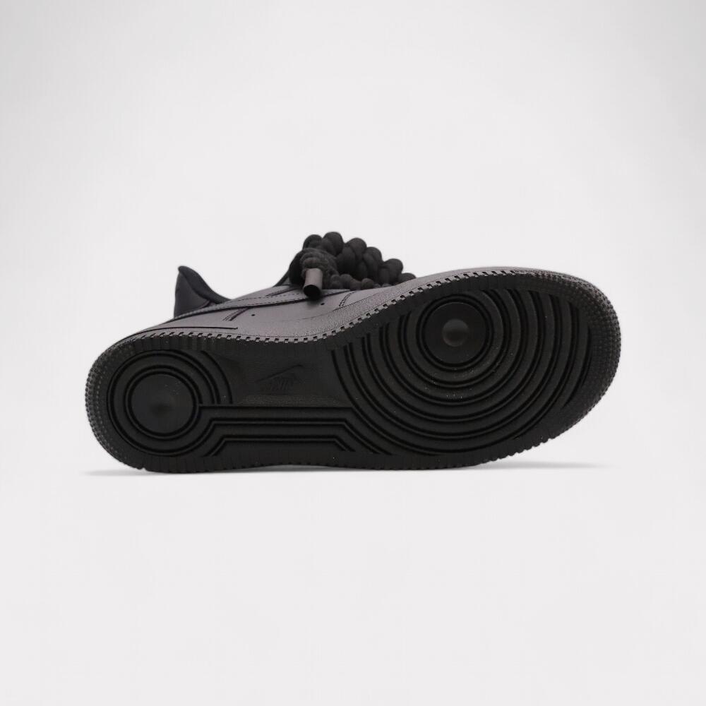 Nike Air Force 1 Black - Rope Lace Black 4/4