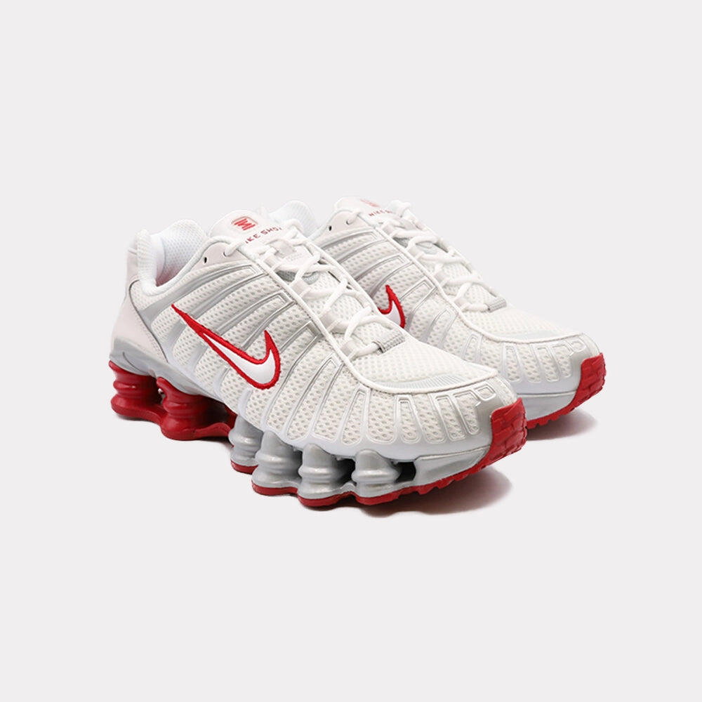 Nike Shox TL Platinum Tint Gym Red 2/4