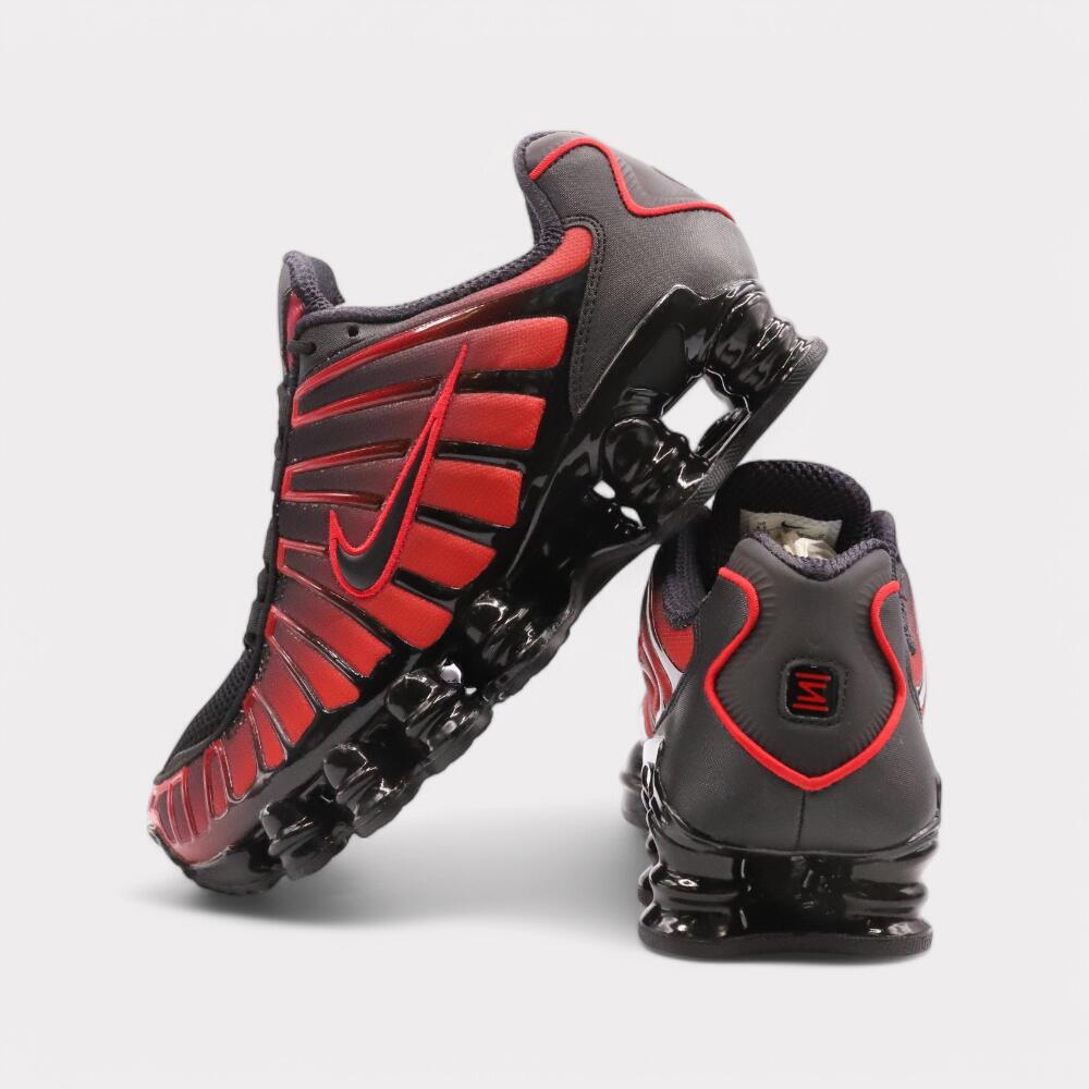 Nike Shox Tl Black University Red Gradient 3/6