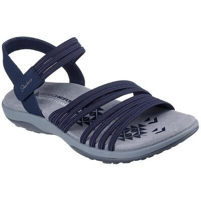 Sandalen skechers reggae slim - coffee. blauw. dames
