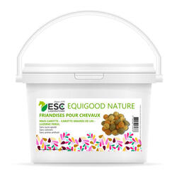 Friandises naturelles sans sucres cheval Equigood Nature ESC Laboratoire 5Kg