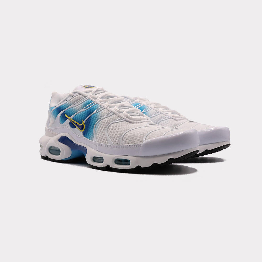 Nike Air Max Plus Spray Paint Swoosh White Blue 2/7