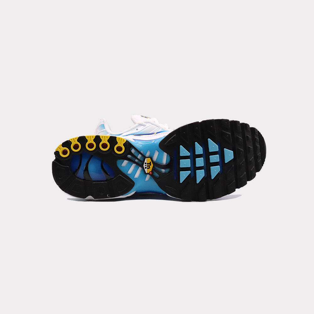 Nike Air Max Plus Spray Paint Swoosh White Blue 4/7