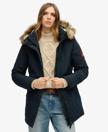 Parka mit Kapuze aus Kunstpelz Everest von SUPERDRY