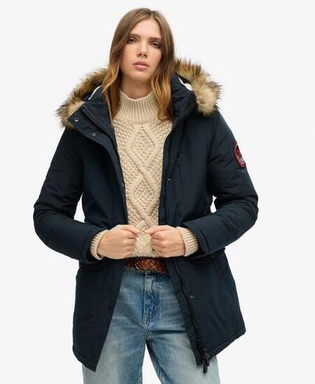 Parka mit Kapuze aus Kunstpelz Everest von SUPERDRY