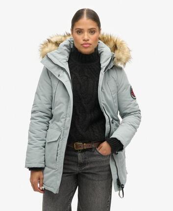 Parka à capuche avec fourrure synthétique femme Superdry Everest