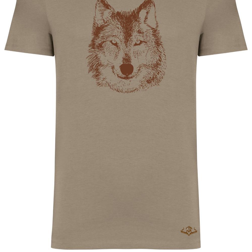 Camiseta Caza Hombre Pasión Morena 37040 Camel Manga Corta 4/6