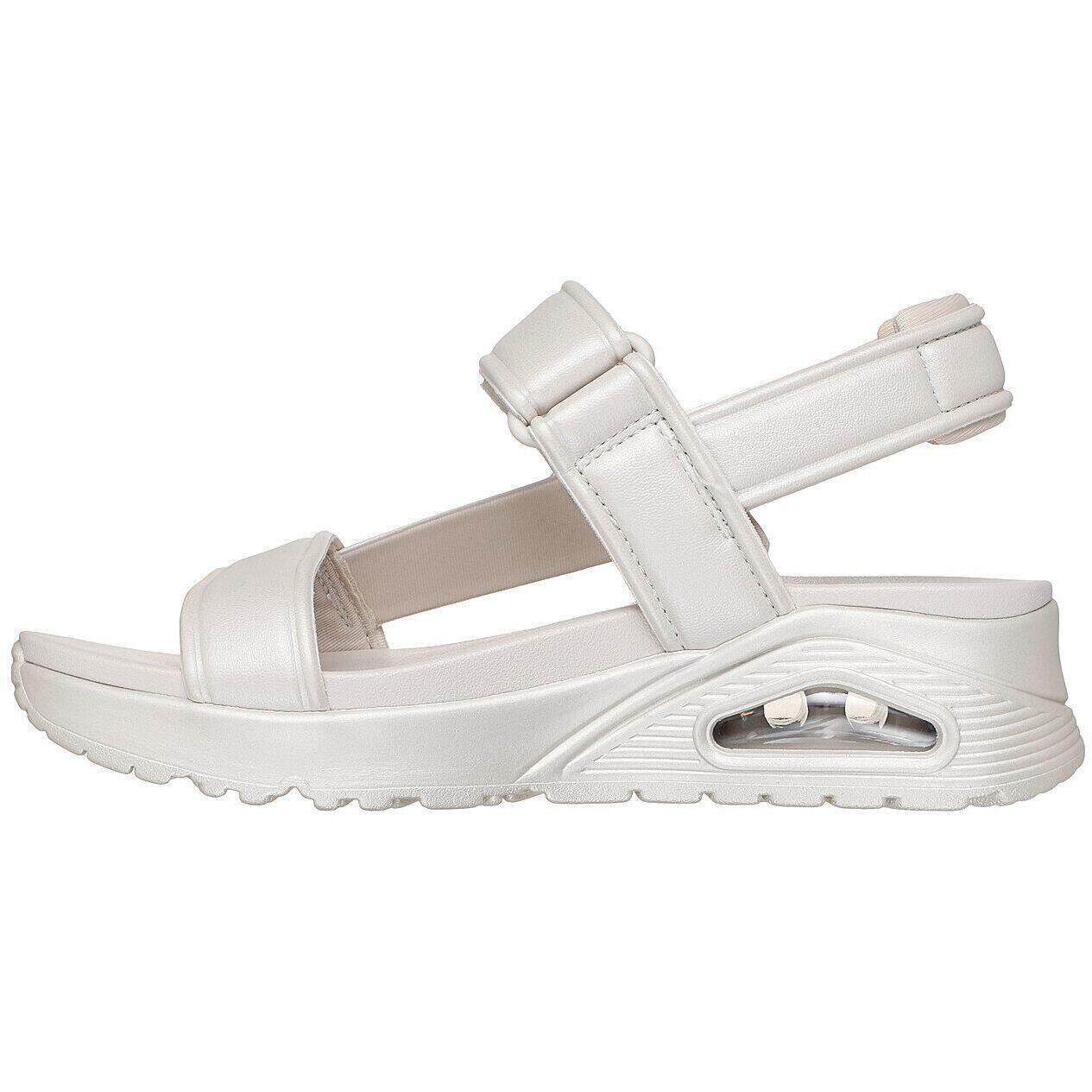 Sandales Skechers Uno-basically Pretty, Blanc, Femmes 5/5