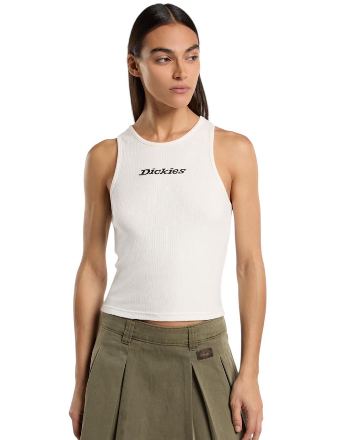 Damen T-Shirt Dickies Oakport Weiß 1/4