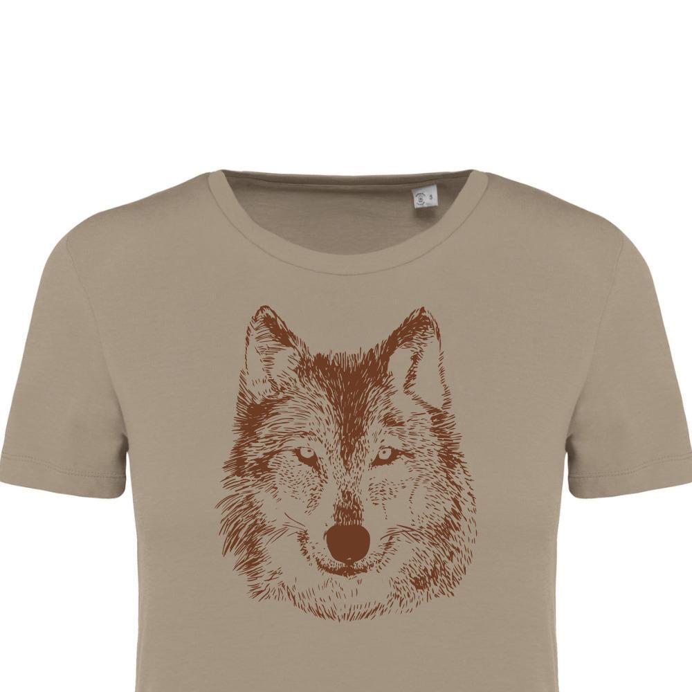 Camiseta Caza Mujer Pasión Morena 38059 Camel Manga Corta 2/6