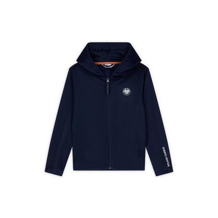Sweat à capuche zippé garçon Roland-Garros - Marine