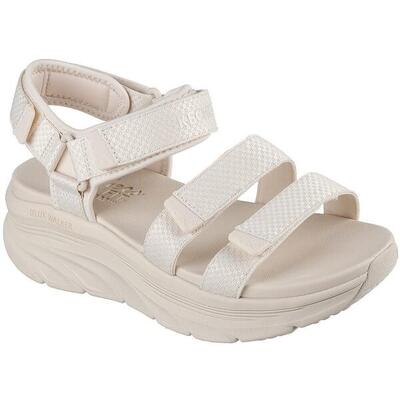 Sandalias Skechers D'lux Walker - Going, Blanco, Mujer