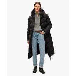 Veste matelassée longue en microfibre