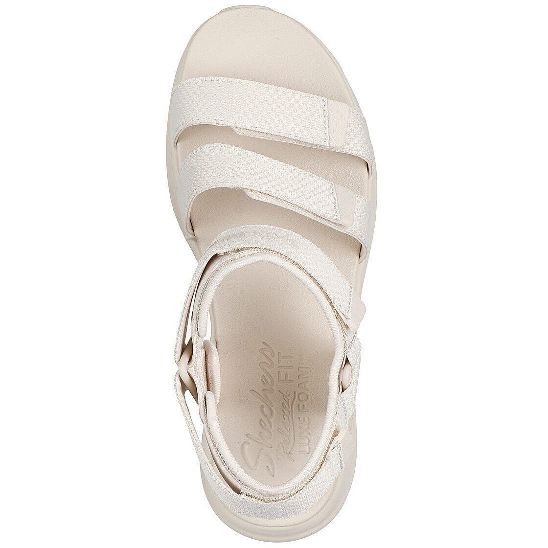 Chinelos Skechers D'lux Walker - Going, Branco, Mulheres 2/5