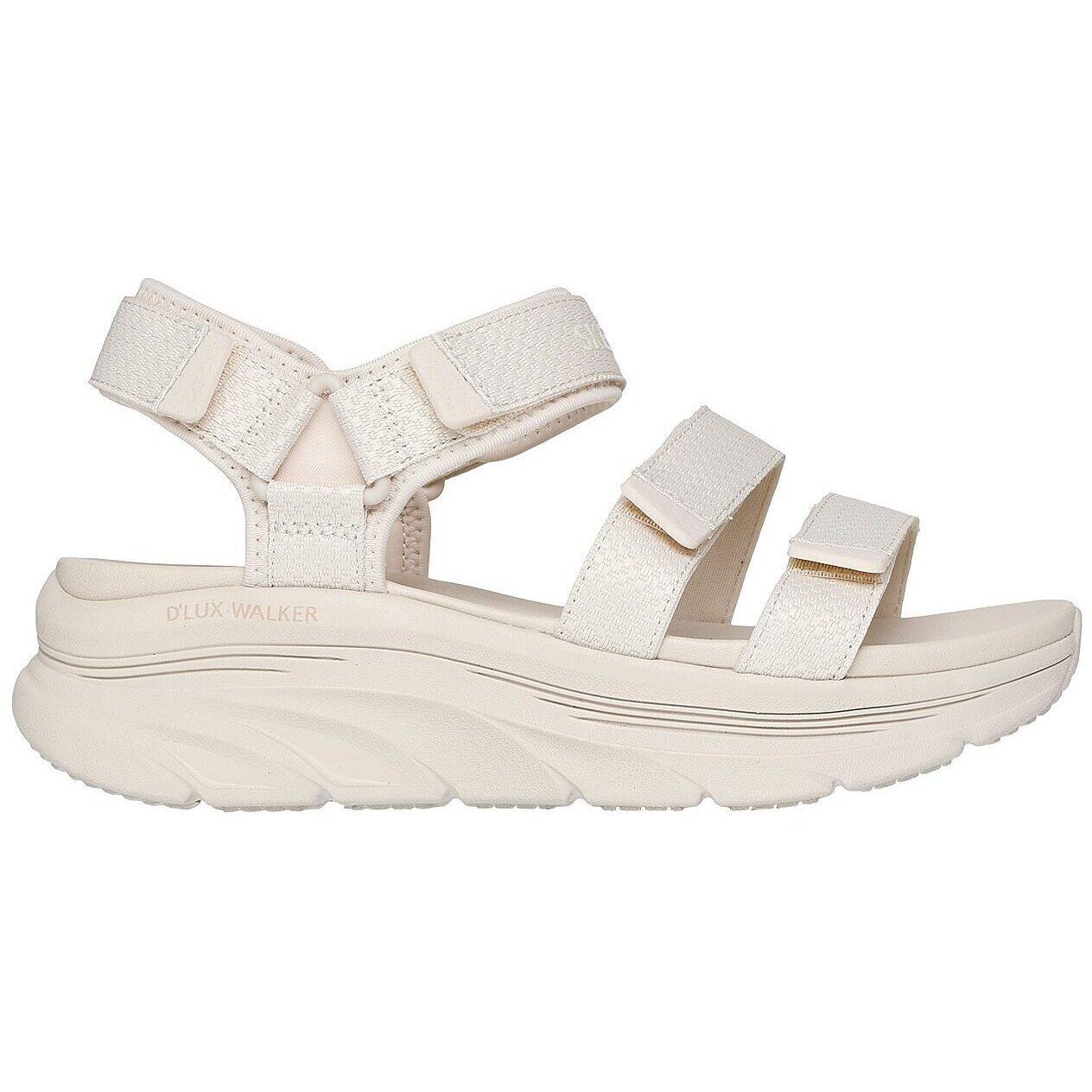 Chinelos Skechers D'lux Walker - Going, Branco, Mulheres 3/5