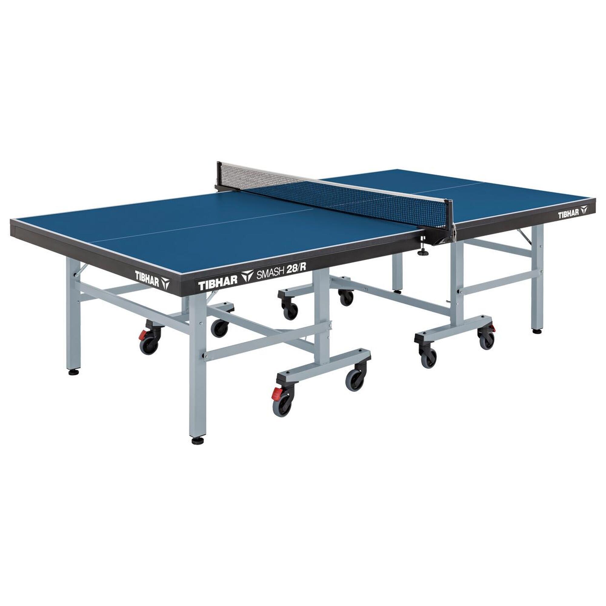 Tibhar - Table De Tennis De Table Smash 28/r Bleue De Compétition Pour Club - Table De Tennis De Table - Decathlon