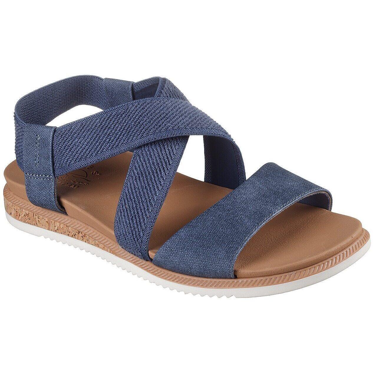 Chinelos skechers desert kiss low, azul, mulheres