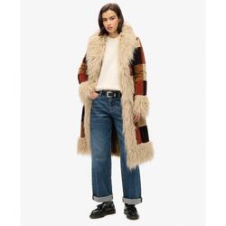 Manteau long afghan en patchwork