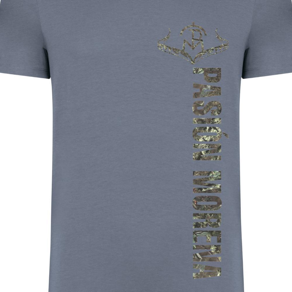 Camiseta Caza Hombre Pasión Morena 37040 Gris Manga Corta 2/7