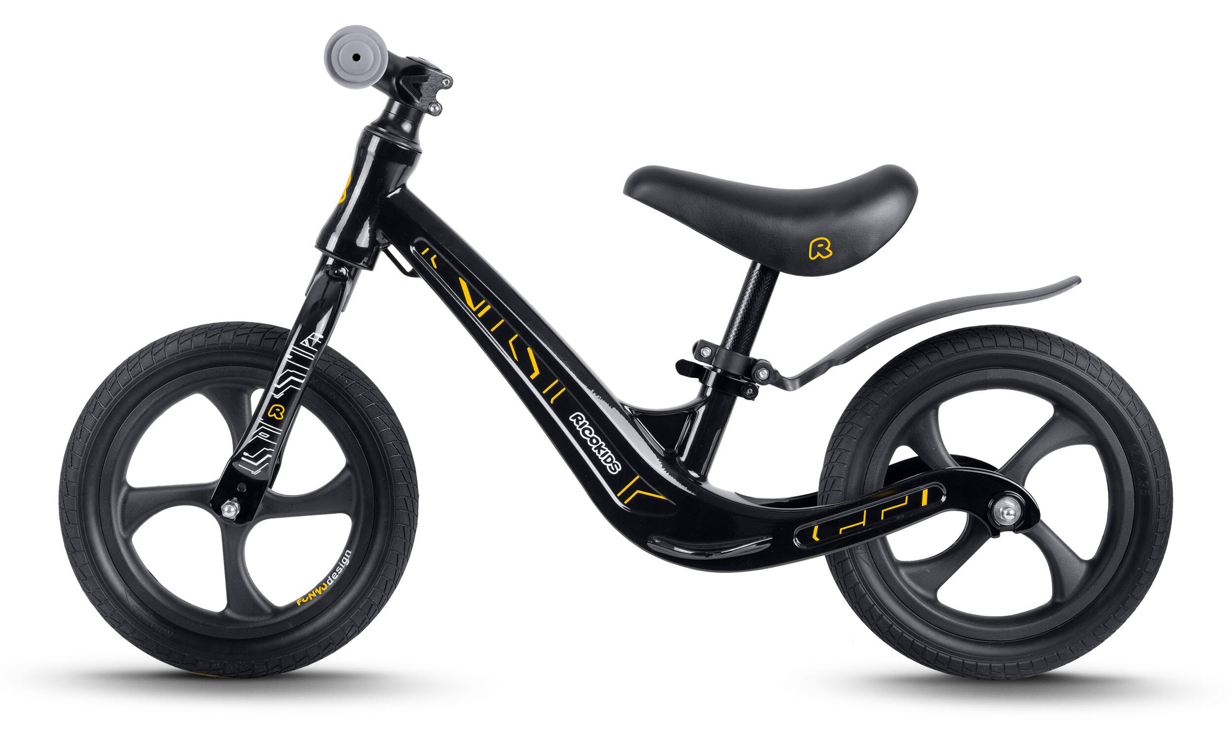 RICOKIDS Laufrad Lauflernrad Fahrrad Kinderrad höhenverstellbar EVA 12 Zoll 2/7