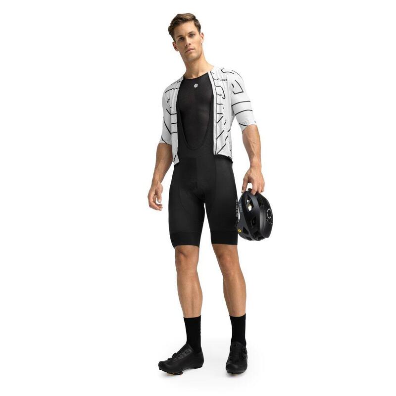 Pantaloni scurți cu bretele de pentru bărbați Flandrien Negru