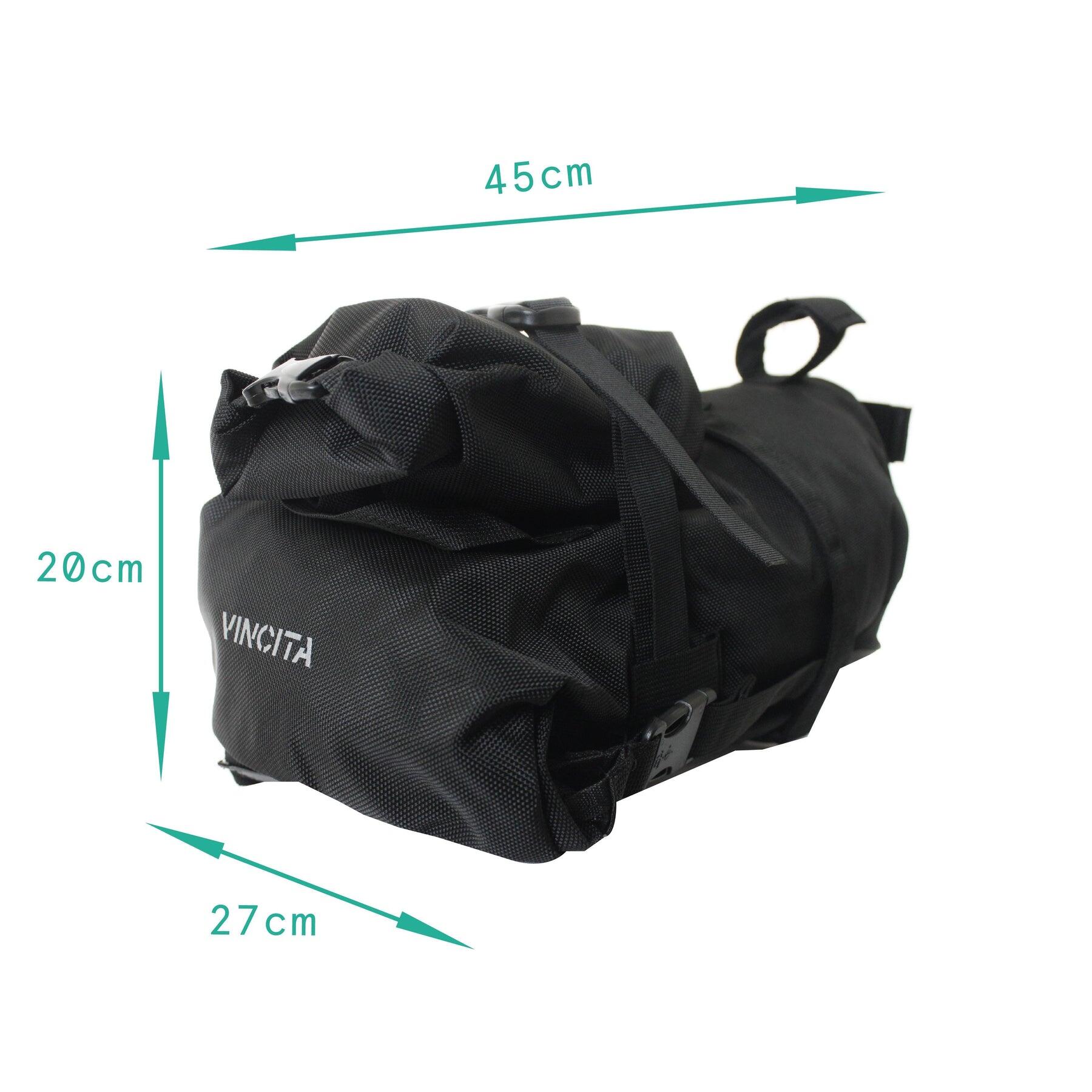 Bolsa sillín de gran capacidad y fácil instalación. 3/4