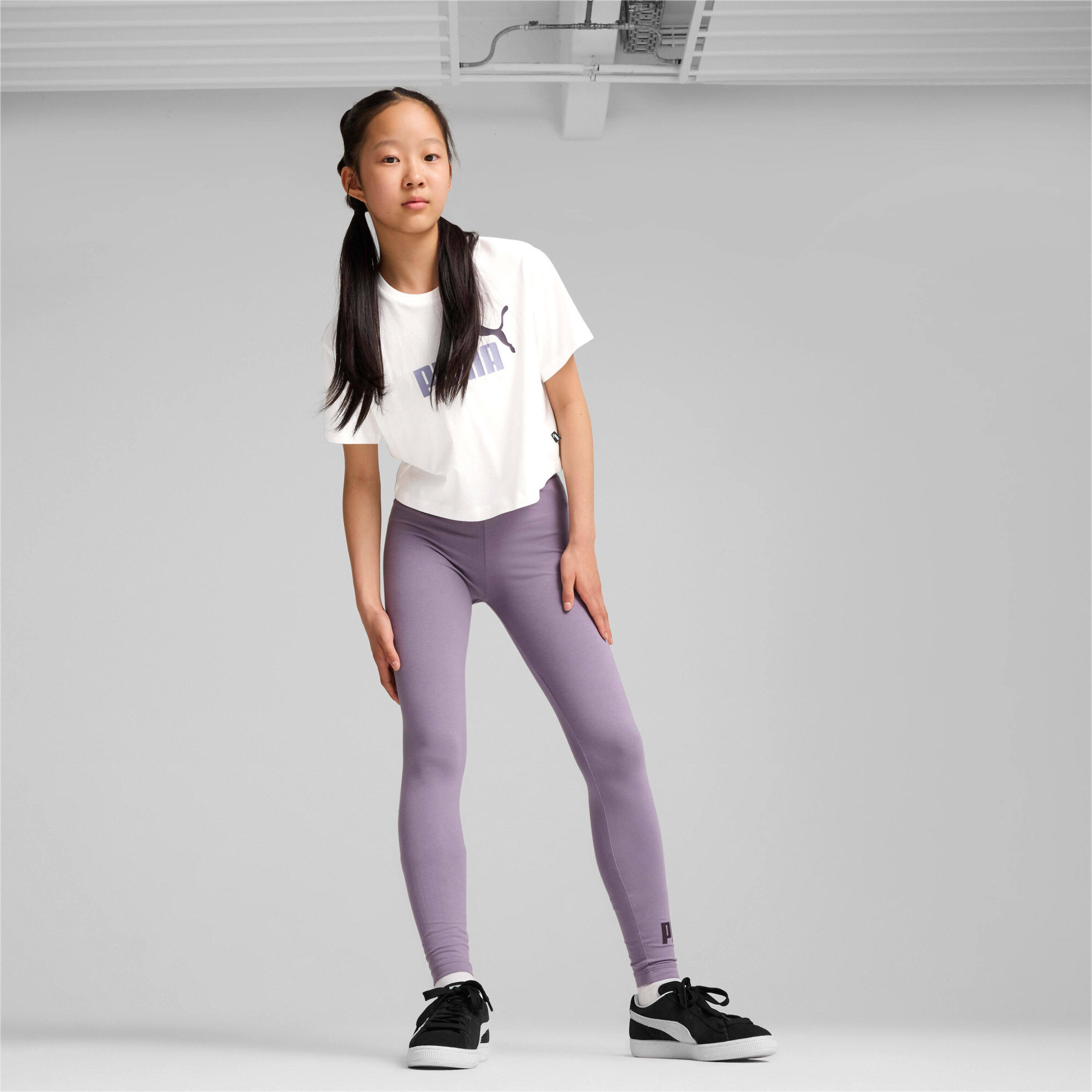 Kort meisjes-T-shirt Puma Logo 3/5