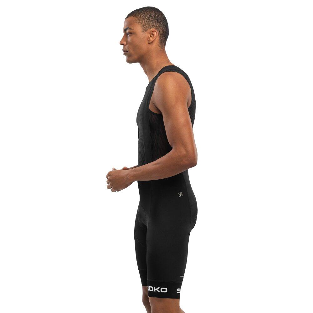 Herren Radsport kurze fahrradträgerhose für BX Squadra Schwarz 3/7
