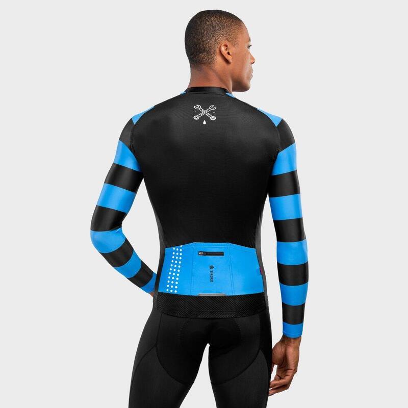 Pánský cyklistický dres s dlouhým rukávem M2 Legend Černá
