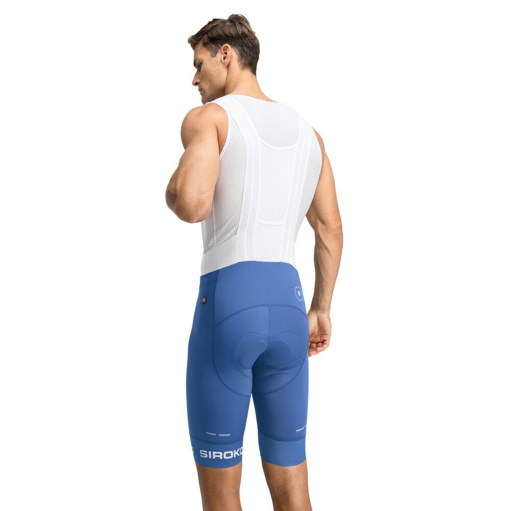 Herren Radsport kurze fahrradträgerhose für BX Umbrail Marineblau 2/7