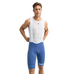 Cuissard vélo court homme Cyclisme BX Umbrail Bleu Marine