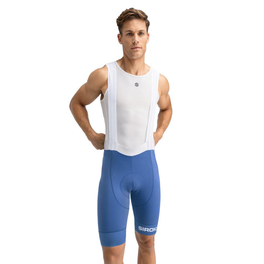 SIROKO Heren Wielrennen korte fietsbroek BX Umbrail Marineblauw