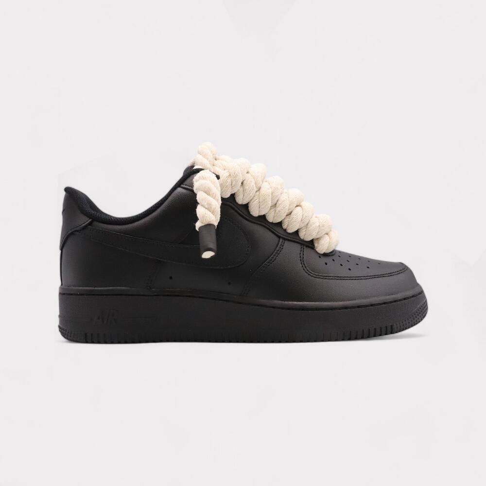 Nike Air Force 1 Black - Rope Lace Black | Decathlon