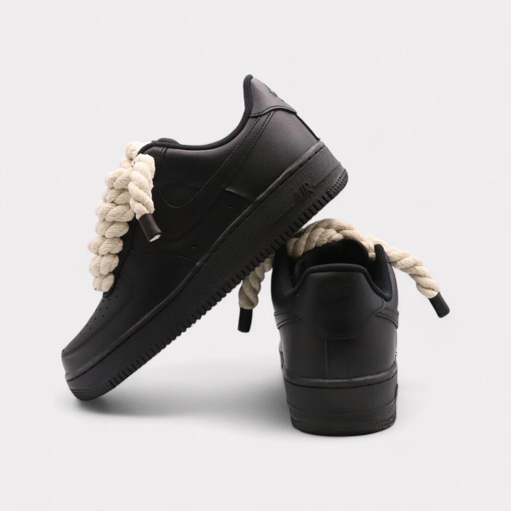 Nike Air Force 1 Black - Rope Lace Black | Decathlon