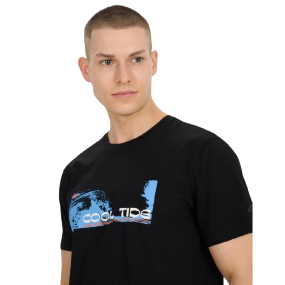 4F T-SHIRT REGULAR PARA HOMENS COM T-SHIRT ESTAMPADA TTSHM2030 Preto 2/5