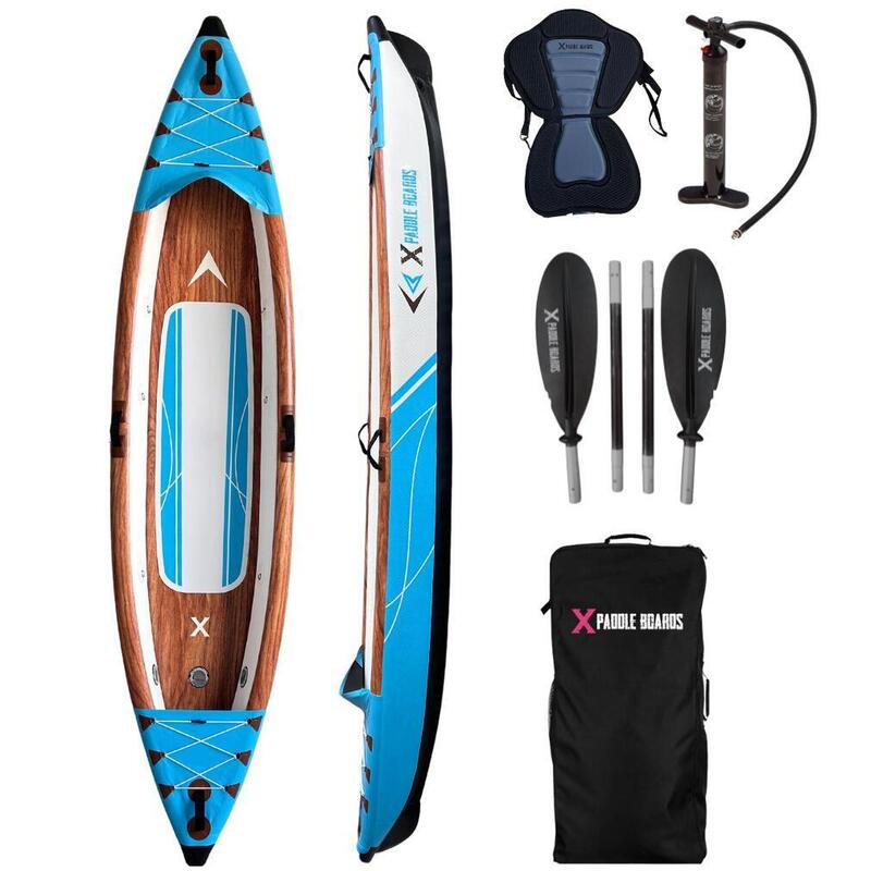 Canoe Kayak Gonflabil 1 loc Dropstitch 366 x 75 x 42 cm K-BLUE – PACHET COMPLET
