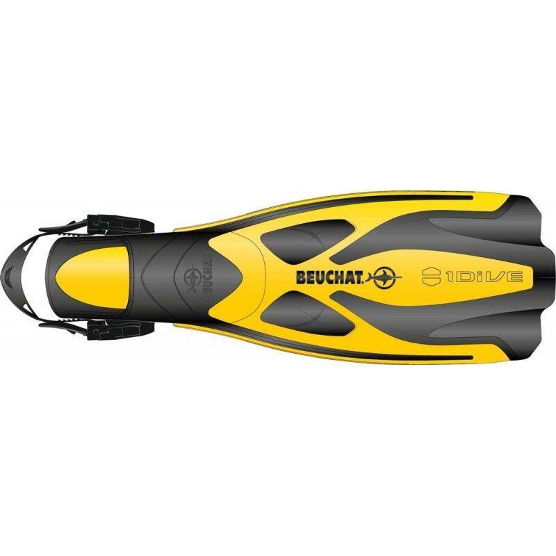 Beuchat - 1dive Réglable - Palmes - Jaune - 50 Xl/2xl - Decathlon