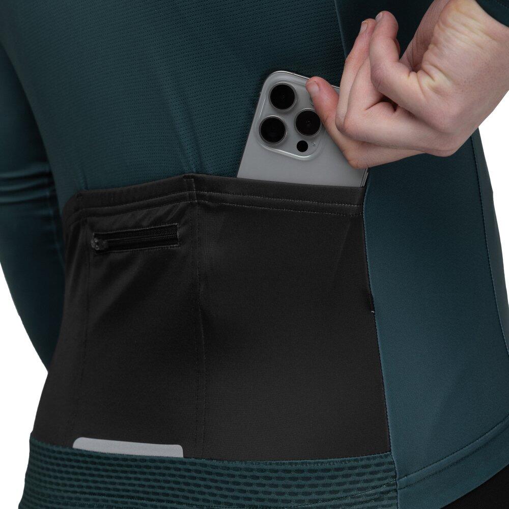 Heren Wielrennen wielershirt lange mouw M2 Gravel Legergroen 4/7